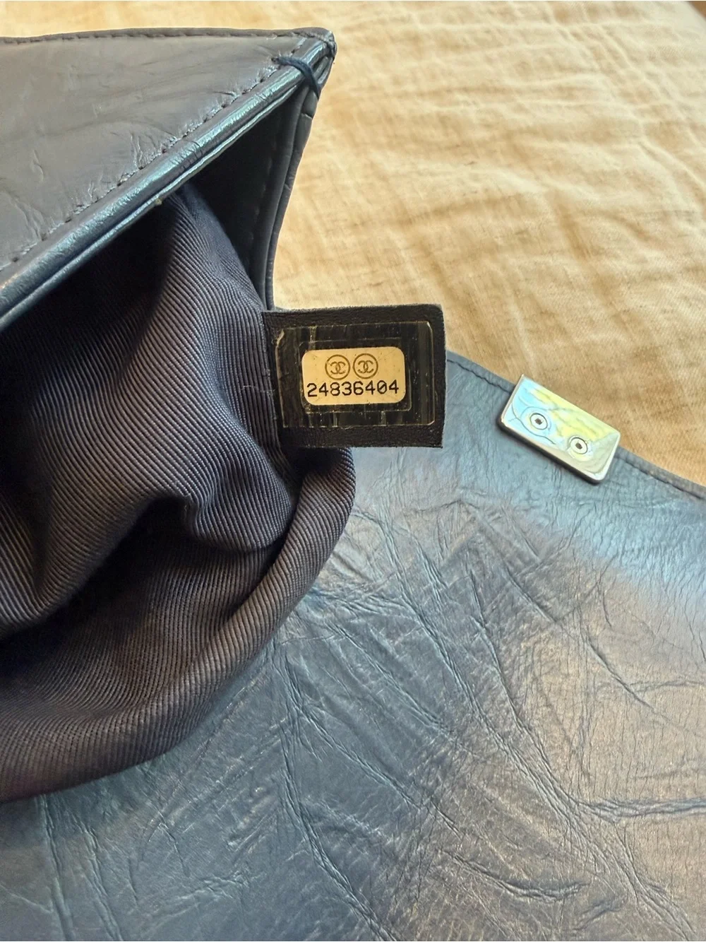 Chanel Boy Medium crinkle skin